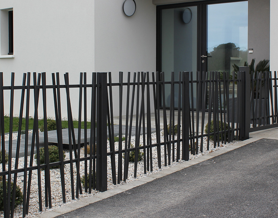 Clôtures et claustras aluminium à Tigery (91) - La Fermeture Parisienne project-slider-image