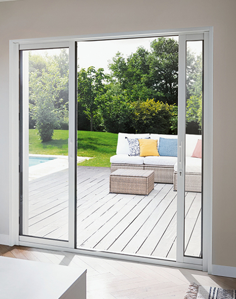 Baies coulissantes à galandage en aluminium KLINE dans l'Essonne - La Fermeture Parisienne project-slider-image