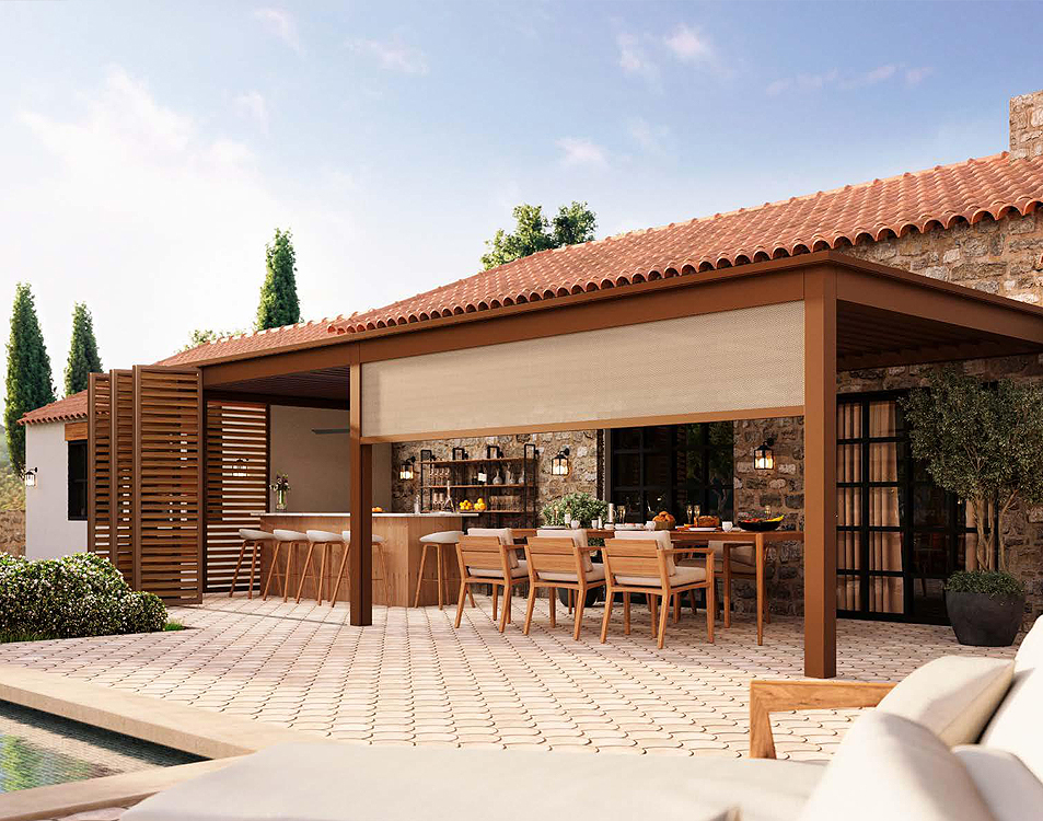 Pergolas haut de gamme aux Molières (91) - La Fermeture Parisienne project-slider-image