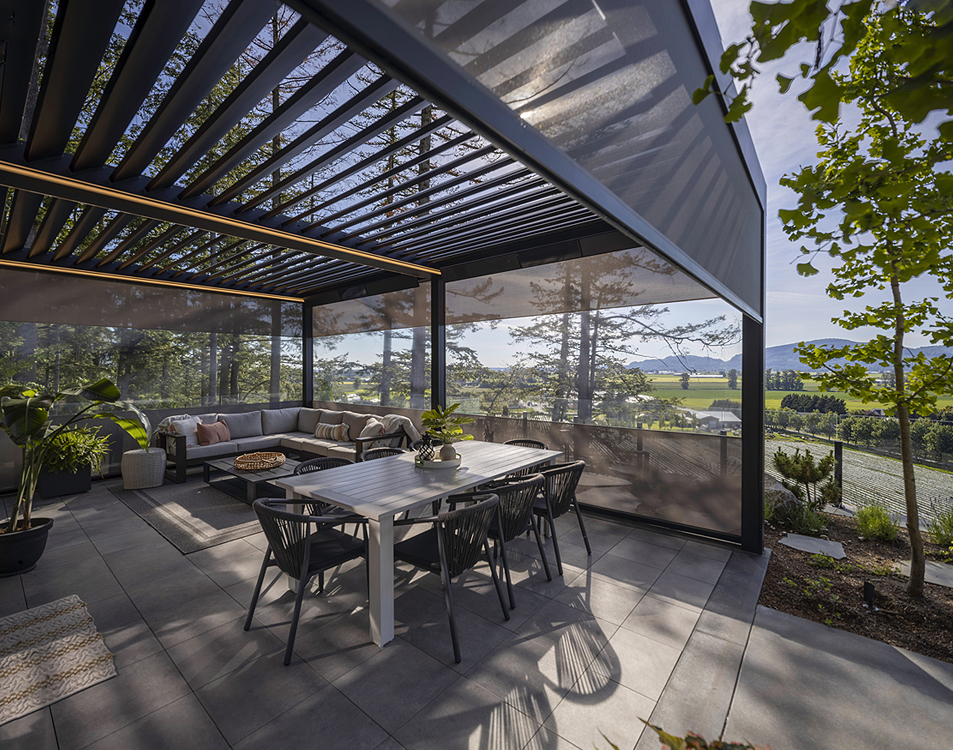 Pergolas bioclimatiques Camargue à Igny (91) - La Fermeture Parisienne project-slider-image