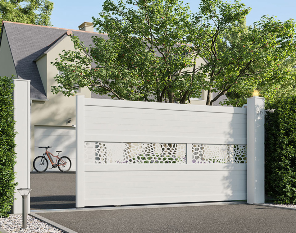 Portails aluminium motorisés à Saintry-sur-Seine (91) - La Fermeture Parisienne project-slider-image