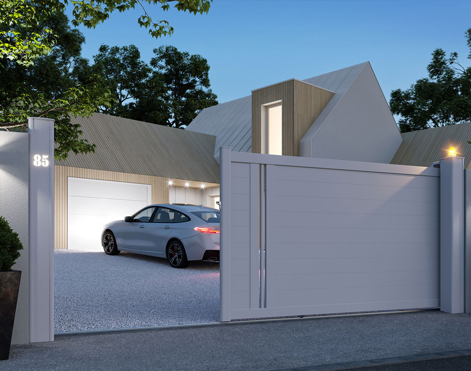 Portails aluminium motorisés à Limours (91) - La Fermeture Parisienne project-slider-image