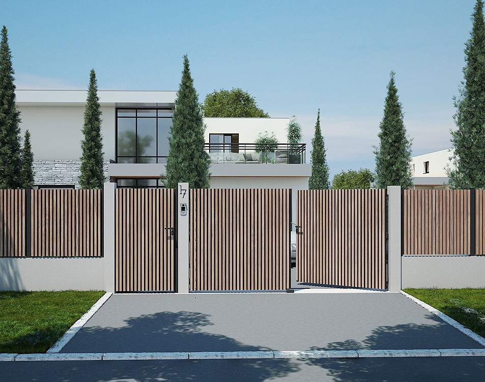 Pose de portails en bois à Arpajon (91) project-slider-image