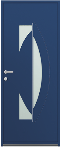 Porte d'entrée aluminium KLINE Clarine à Villebon-sur-Yvette : La Fermeture Parisienne