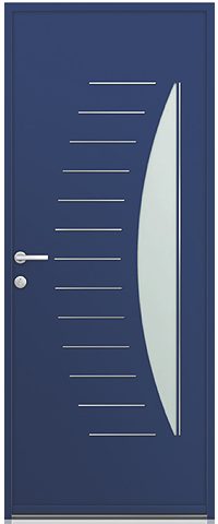 Porte d'entrée aluminium KLINE Levant à Villebon-sur-Yvette : La Fermeture Parisienne