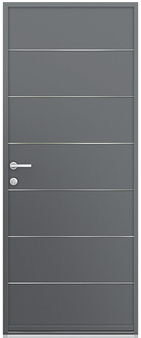 Porte d'entrée aluminium KLINE Lignée72 à Villebon-sur-Yvette : La Fermeture Parisienne