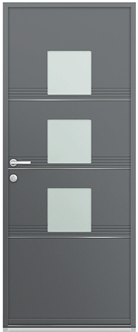 Porte d'entrée aluminium KLINE Studio à Villebon-sur-Yvette : La Fermeture Parisienne